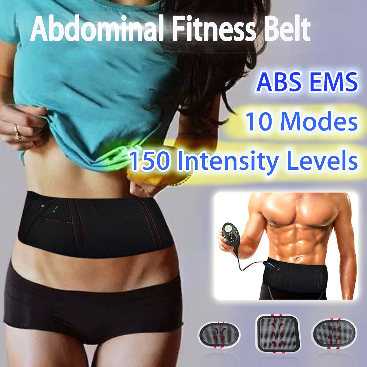 NEW EMS Electric Slimming Belt Abdominal Muscle Lose Weight Fitness Massage Sway Vibration Belly Muscle Waist Trainer Stimulator