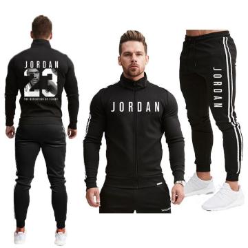 2-piece sportswear Jordan 23 men's sports suit running fitness wear casual suit men's zipper sweatshirt + pants jogging wear