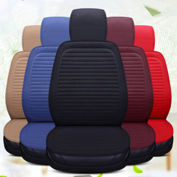 Car Seat Cover Protector Auto Flax Front With Backrest Seat Cushion Pad for Auto Automotive Interior Truck Suv or Van