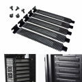 5Pcs PCI Slot Cover Dust Filter Cleaner Blanking Plate Hard Steel Black w/ screws for computer accessories Chassis Frame pc