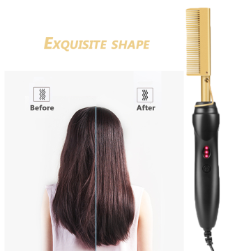 Hair Brush Straightener Hot Heating Comb Iron Straightening Brush Curling Iron Hair Curler Comb Multifunction