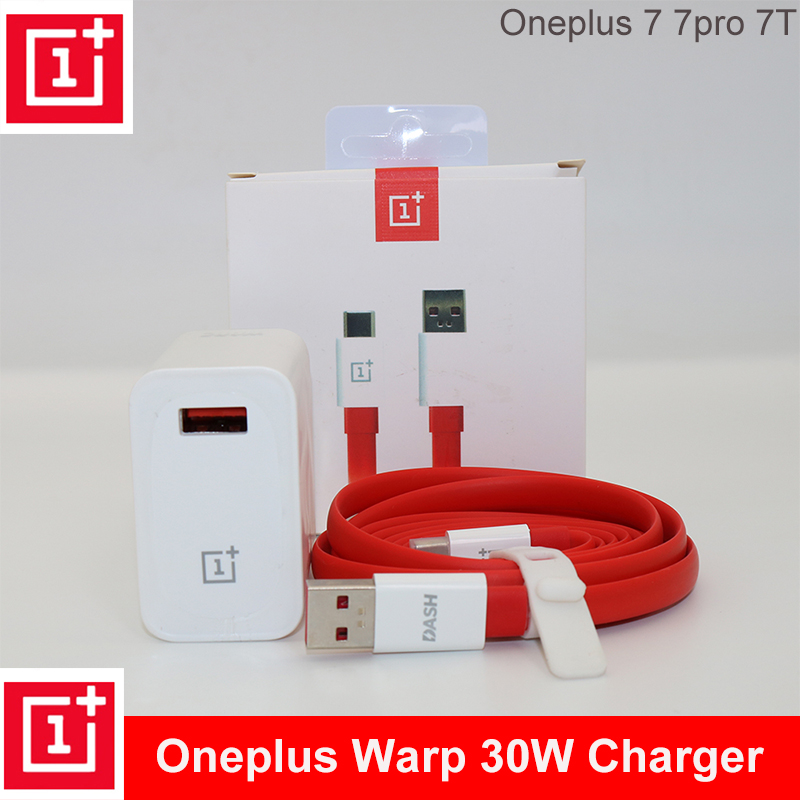 Original OnePlus Warp Charger Cable 30 Power Warp 30W EU Charger Adapter EU US Charger Cable Quick Lading 30 W for OnePlus 7 Pro