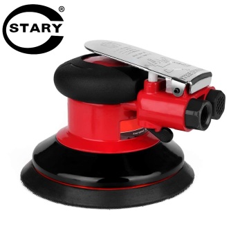 STARY 5 Inch Air Random Orbital Palm Sander Dual Action Pneumatic Sander with Speed Regulation Pneumatic Tool