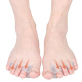 2Pcs Big Toe Two Hole Thumb Valgus Toe Separator Silicone Gel Foot Fingers Protector Corrector Pedicure Foot Care Tool