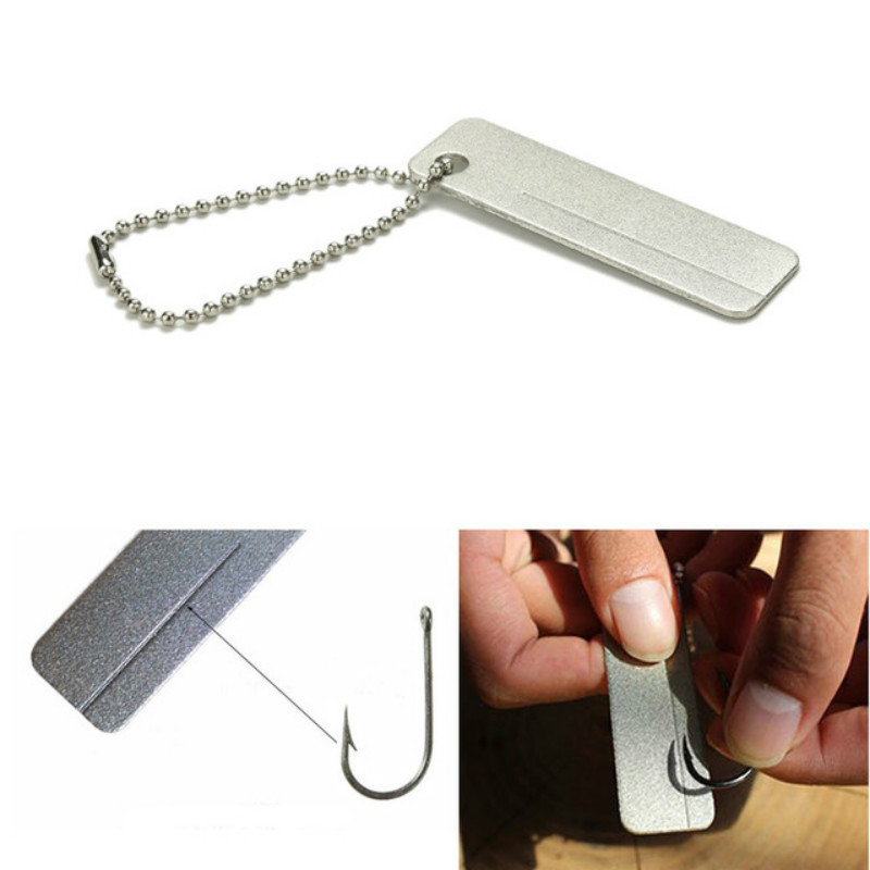 1 Piece of Mini Fishing Fly Hook Sharpener Outdoor Utensils Tableware Sharpener and Refractory Fishing Hook Sharpener