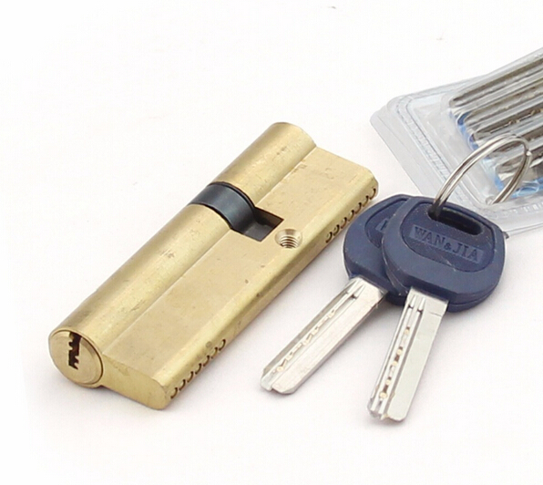 Brass Cylinder for High Security Door Lock 7pcs(2+5) keys the size 110mm=42.5+67.5