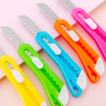 Candy Color Utility Knife Kawaii Paper Cutter Cutting Paper Razor Blade Office school supplies Stationery gift Escolar