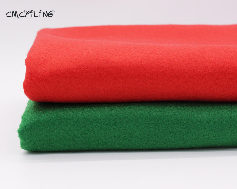 Christmas Red Green Soft Felt,Royal Nonwoven Fabrics,Felt Craft,Scrapbooking,For DiyToys Stuff Skin,Decoration Material