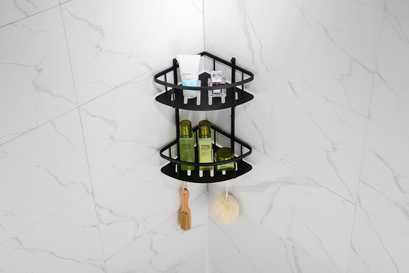 Corner Shower Ball Deep Basket Design With Hook faucet 4