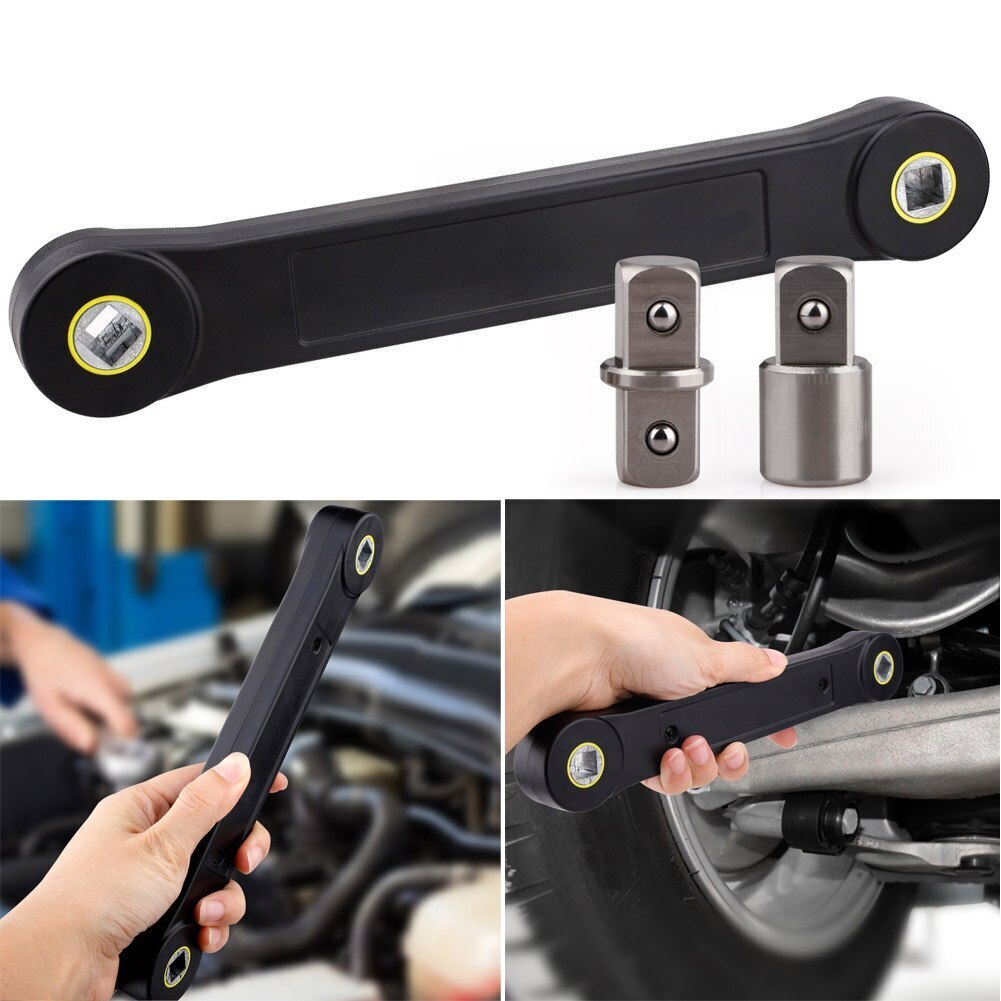 Extension Wrench Screw Nut Wrench DIY Ratchet Car Accessories Key Set Convenient Universal Adapter 3/8 Inch Handhold Spanner