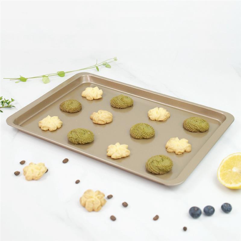 1pc Heat-Resistant Cookie Pan Creative Rectangular Nonstick Baking Tray Baking Pan Cake Sheet DIY Baking Tools