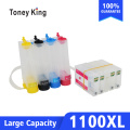 Toney King PGI 1100 Continuous Ink System Kit For Canon MAXIFY MB2010 MB2110 MB2710 Printer With Reset Chip