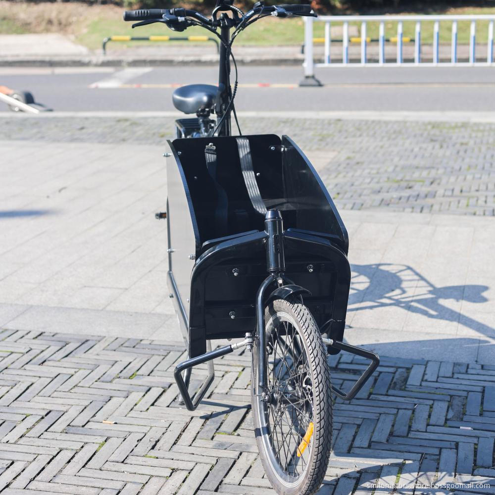 750W front loading ebike 2 wheel cargo ebicycle