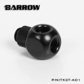 Barrow TX3T-A01 G1 / 4 "X3 Black silver Extender rotation 3-Way cubic Adaptor seat water cooling computer accessories