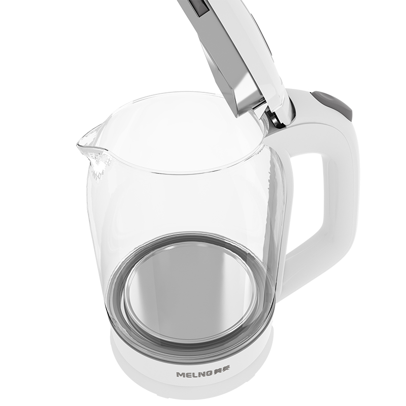 MH-WB02 Electric Kettle Household Office Hostel Electric Water Boiler 1500w 1.8L Glass Blue Light Teapot