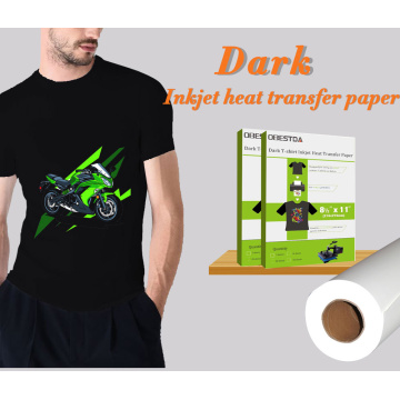 A4 dark light T-shirt Heat transfer paper for cotton fabric use inkjet printer ,iron on transfer paper for clothing