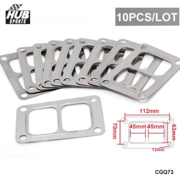 10PCS/LOT Turbo Gasket Fit Garrent T6 Flange Turbo Turbine 4 Bolt Divided Inlet HU-CGQ73