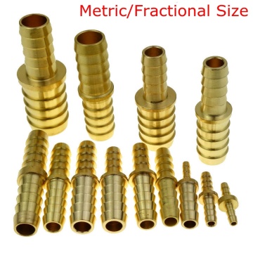 Brass Barb Hose ID Splicer Fitting Reducer /Equal Connector For Hose ID 6 8mm 1/8