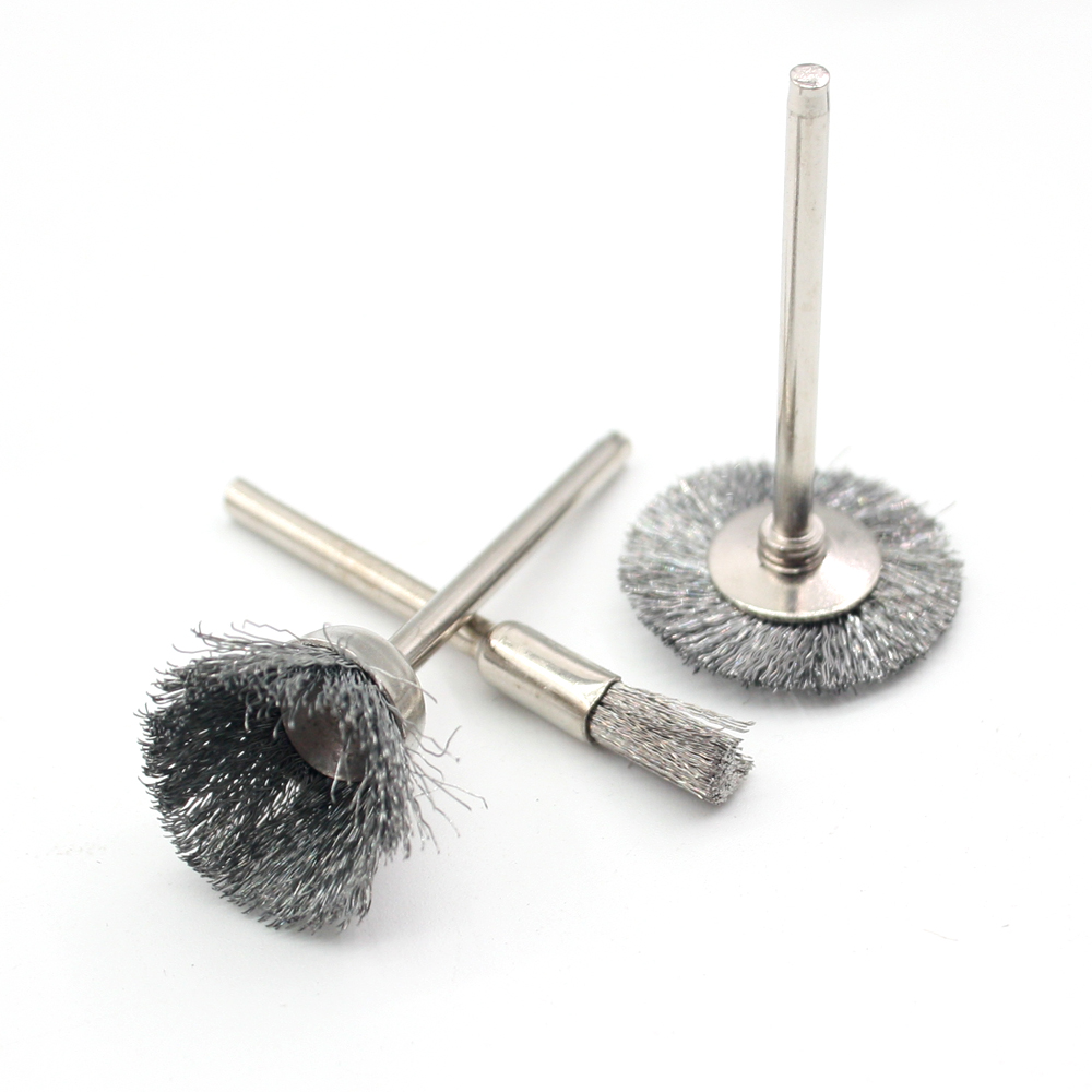 6pcs Stainless steel wire brush metal wire brush roller rust removal wood working bits abrasive/polishing bits accessory