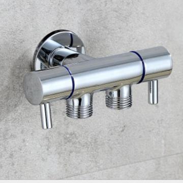 Brass Chrome Double Head Dual Use Bibcock, Cold Tap, Washing machine Faucet, Toilet Bibcock,tap,garden Faucet