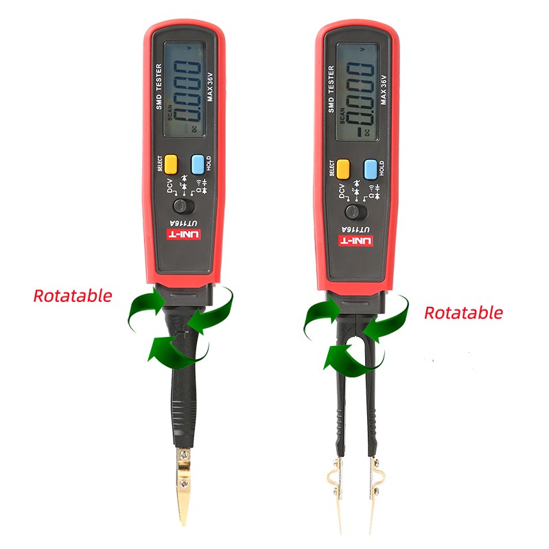 UNI-T SMD Tester Resistor / Capacitor / Diode (RCD) Parameter Meter / SMD Digital Multimeter UT116A/116C Tester