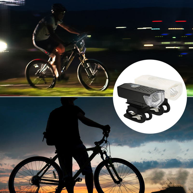 Bike Light USB Rechargeable 300 Lumens Bicycle Lamp Front Headlight Flashlight Bicycle Light Bicycle Accessories