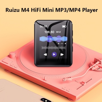 RUIZU M4 Bluetooth MP4 Player Mini 1.8 inch Full Touch Screen FM Radio Recording E-book Music Video Player Built-in Speaker