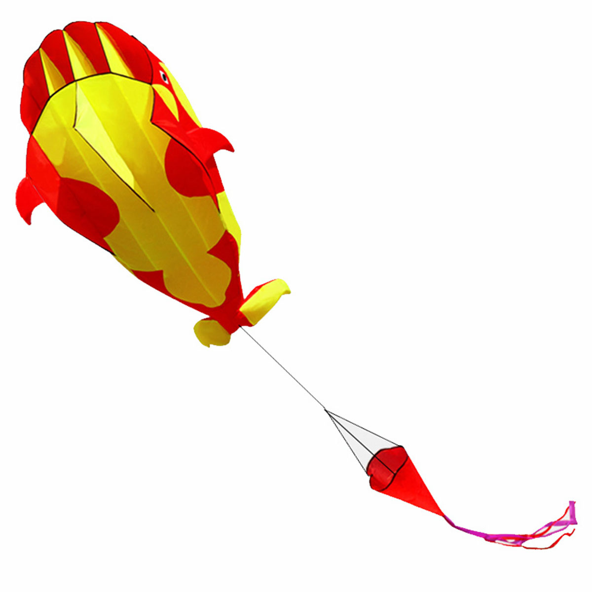 215cm 3D Blue Kite Outdoor Sport Dolphins Flying Kites Toys Huge Dolphin Kite Soft Easy to Fly Sport Kite