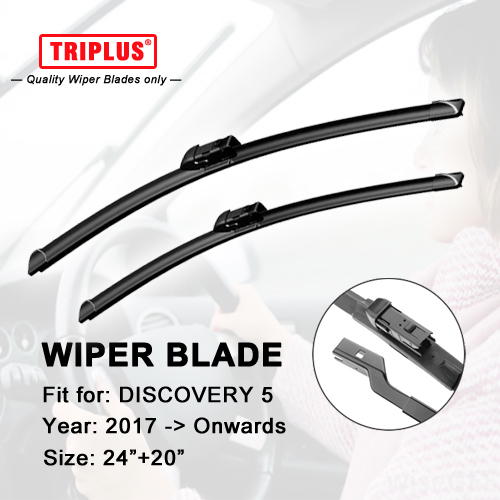 Wiper Blade for LAND ROVER DISCOVERY 5 (2017-Onwards) 1set 24"+20", Car Aero Beam Windscreen Wiper Frameless Soft Blades