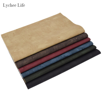 Lychee Life Handmade Sewing A4 Faux Leather Fabric DIY Patchwork Garment Crafts Decoration Accessories For Unisex