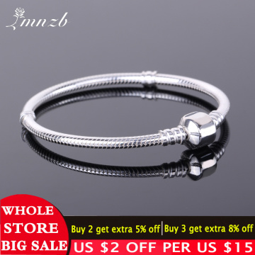 Free Sent Certificate 925 Sterling Silver Original Charm Bracelet with S925 Logo Women DIY Beads Charms Bracelet Bangle LD925