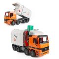 Friction Powered Recycling Garbage Truck Kids Toy with Side Loading Back Dump Diecasts Vehicles Toys