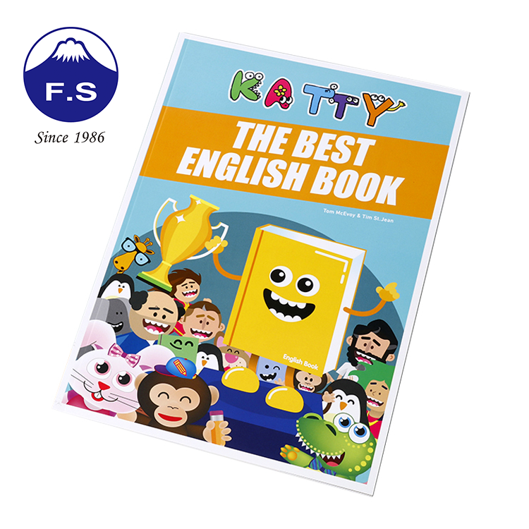 Perfect Binding Colorful Children Story Softcover Book