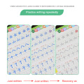 4pcs/set First grade Chinese Characters Calligraphy Copybook Han Zi Miao Hong 3D Reusable Groove Copybook Writing for Beginner