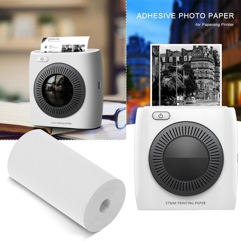 5Roll Printing Sticker Paper Photo Paper for Paperang Pocket Photo Printer Mini Pocket Photo Printer Cash Register Paper