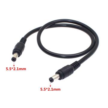 18AWG DC Power Plug 5.5 x 2.1mm Male To 5.5 x 2.1mm Male CCTV Adapter Connector Cable 12V 10A Power Extension Cords 0.5m/1.5m