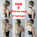 Boho Print Ponytail Scarf Bow Elastic Hair Rope Tie Scrunchies Women Ribbon Hair Bands 2019 Hot Elegant Ladies Hair Accessories