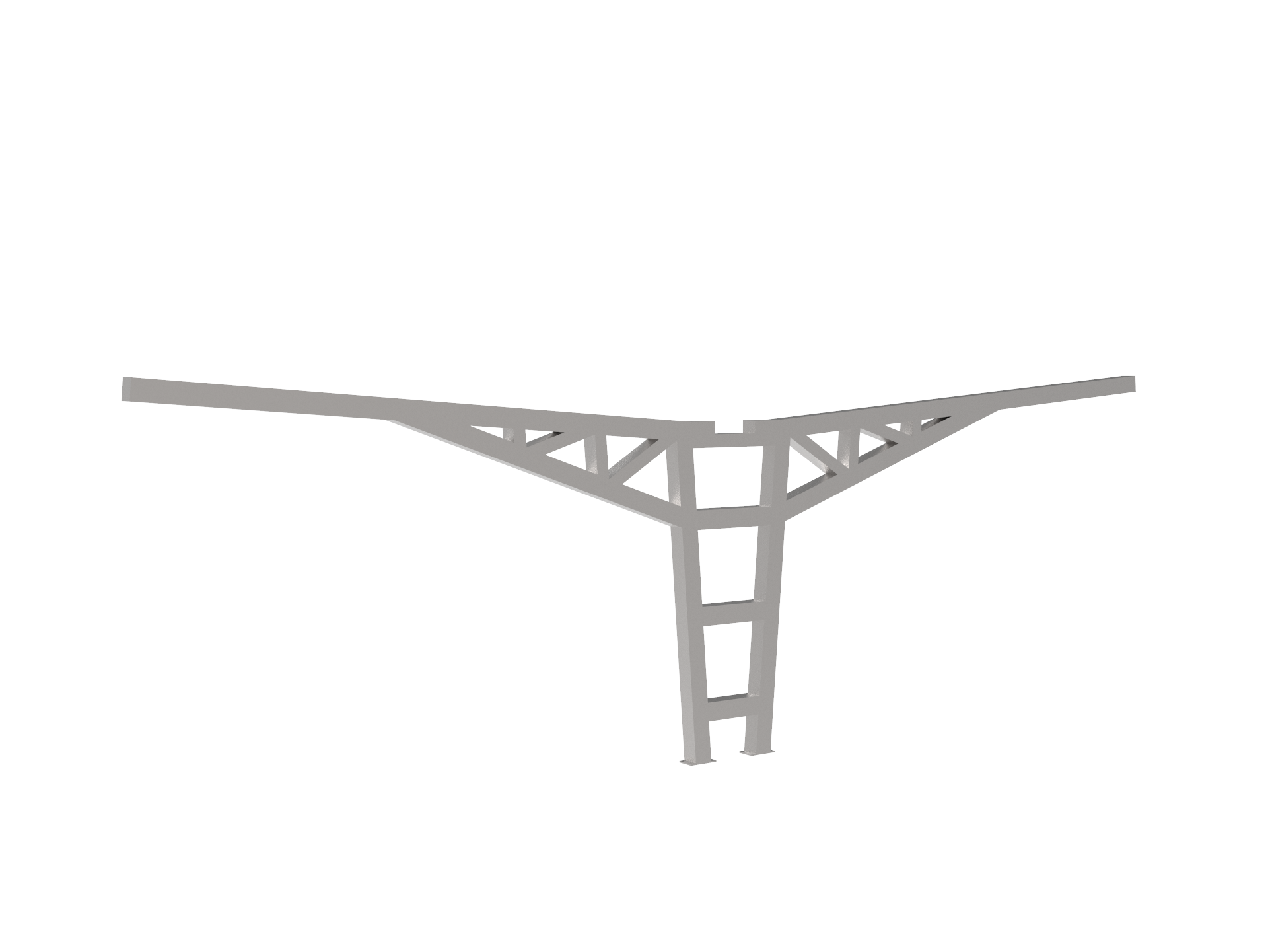Double Row Iron Parking Shed