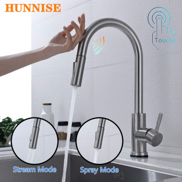 Touch on Kitchen Faucets with Pull Down Sprayer Single Handle Kitchen Sink Faucet with Pull Out Sprayer Sensor Kitchen Faucets