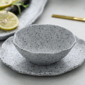 Pattern Ceramic Food Plate Dish Rice Salad Bowl Retro Porcelain Tray Household Tableware Dinner
