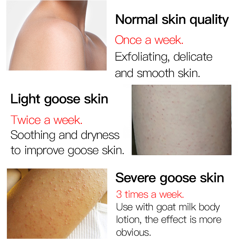 LAMILEE Exfoliating Gel Body Scrub Cream Shea Butter Fruit Skin Whitening Go Cutin Dead Skin Moisturizing Body Care 250G