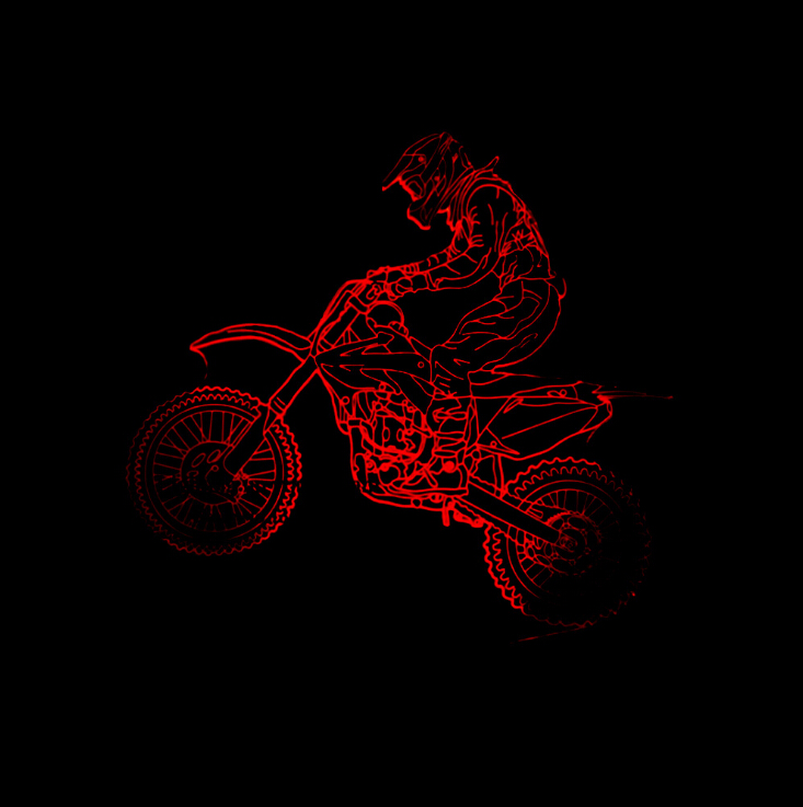 Riding Mountain Motorcycles 3D Touch illusion Lamp LED 7-color Night Light USB Decor Gift Table Lamps