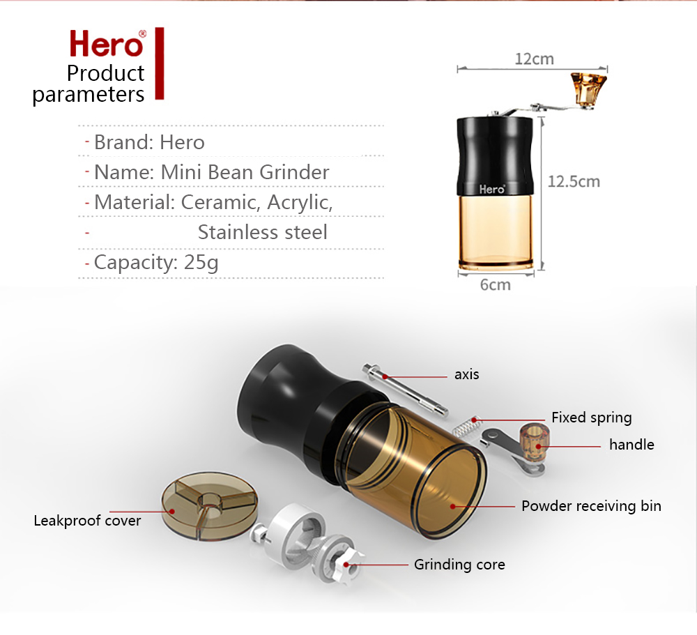 Manual Coffee Grinder Mini Portable Coffee Grinder Molinillo Cafe Kitchen Tool Grinders Timemore Cafe Bean Maker