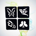 Cute Butterfly Pattern Waterproof Henna Tattoo Stencils Girl Children Christmas Gifts Tattoo Template Paste Sticker For Airbrush