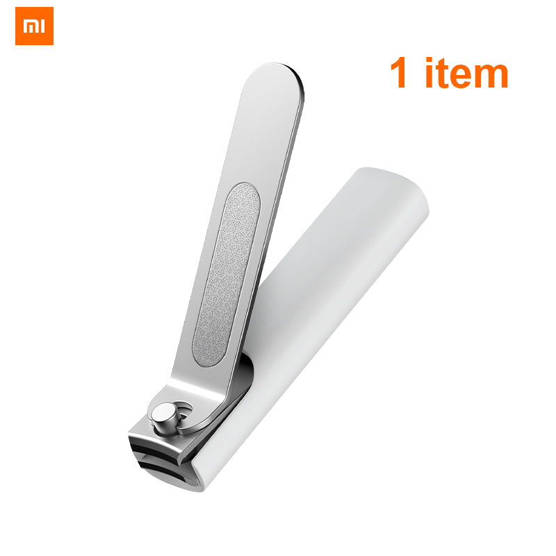 100%Xiaomi Mijia Splashproof / Five-piece Set Stainless Steel Nail Clippers Set Trimmer Pedicure Care Clippers Earpick Nail File