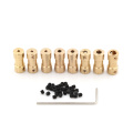 1PCS Brass Flexible Motor Shaft Coupling Coupler Motor Transmission Connector Drive Shaft 2mm 5 Connector Boat Rc C22