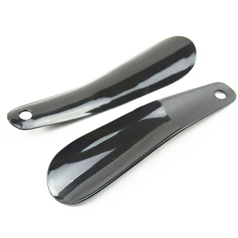 16cm Shoe Horns Professional Black Plastick Shoe Horn Spoon Shape Shoehorn Shoe Lifter Flexible Sturdy Slip 5Colors