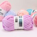100g/Lot Colored Weaving Thread Yarn Soft Polyester Woven Bag Carpet DIY Hand-Knitted Material