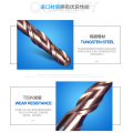 1pcs 4 6 8 10mm Shank HRC55 Tungsten solid carbide Coated Tapered Ball Nose End Mills taper and cone endmills - HUHAO