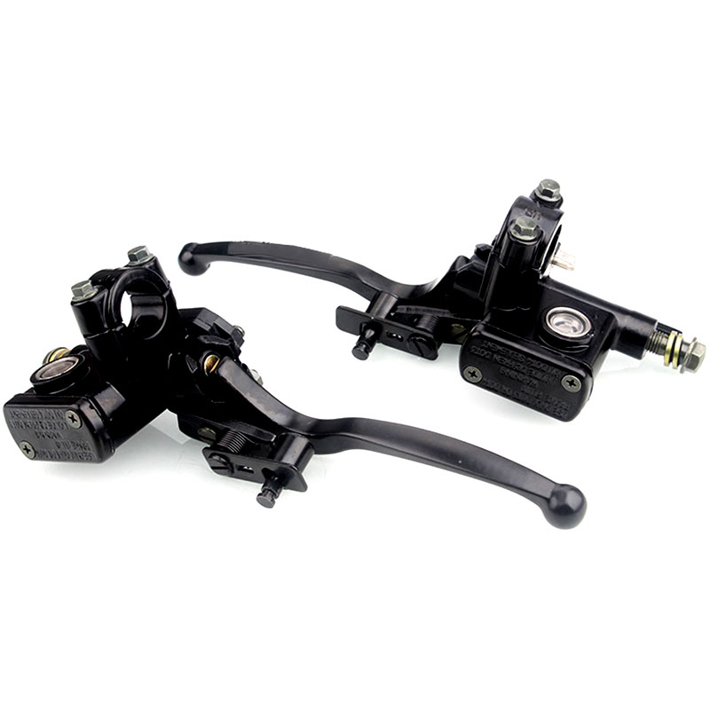 1 pair 22MM Motorcycle brake Cylinder Hydraulic Pump Clutch Left Right Brake Lever for Dirt Pit Bike ATV Quad Moped 50-250CC